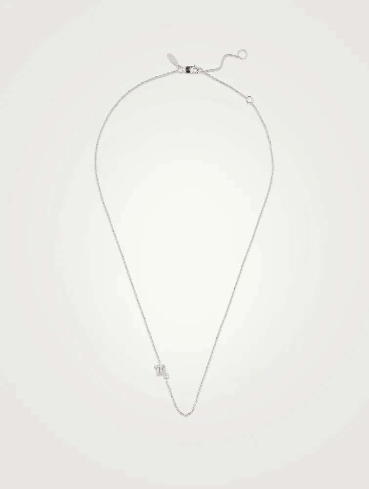 Love Letter 14K Gold Scorpio Pavé Zodiac Necklace With Diamonds