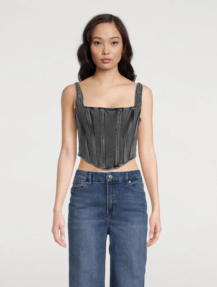 Stretch Denim Corset