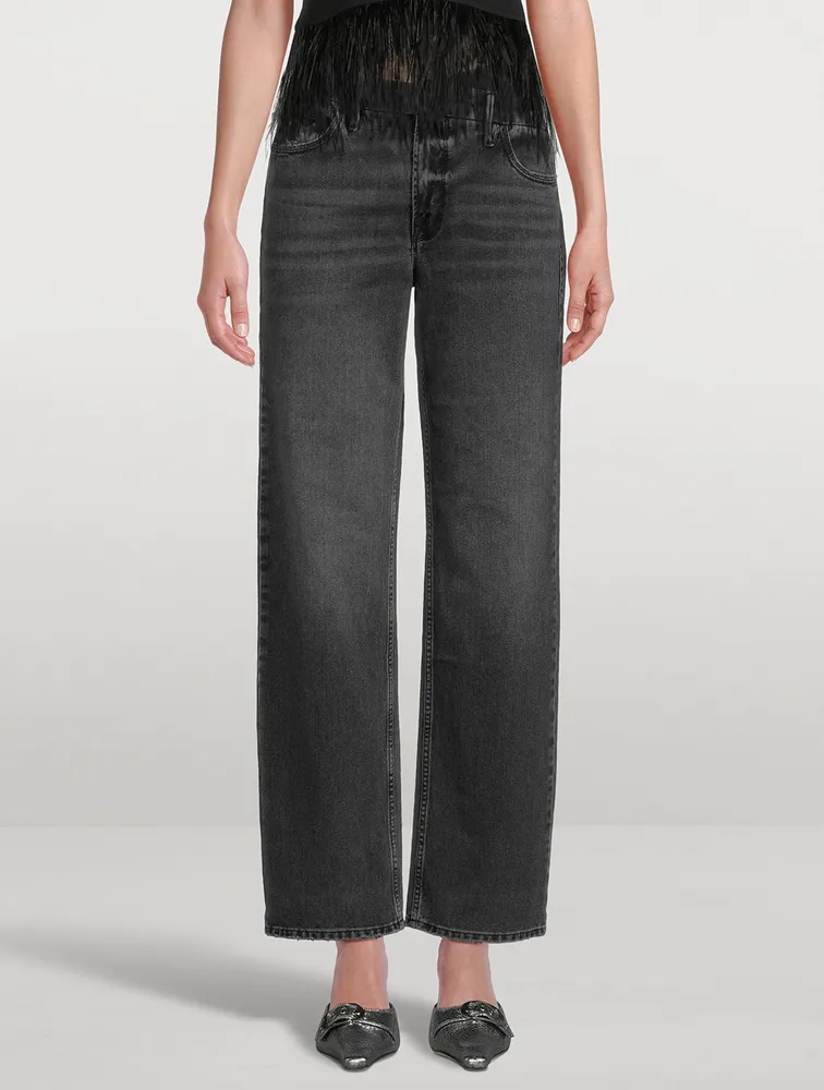 Good '90s Crossover Straight-Leg Jeans