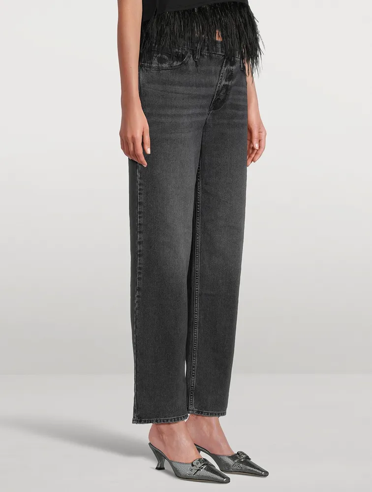 Good '90s Crossover Straight-Leg Jeans