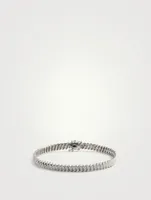 Zoe 18K White Gold Thin Bracelet With Diamonds