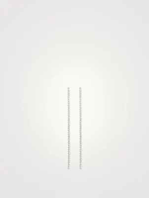 Hepburn 18K White Gold Drop Earrings With Diamonds