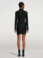 Compression Ruched Mini Dress