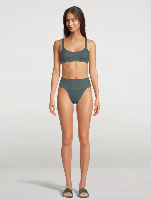 EMERALD Mid Waist Bikini Bottom