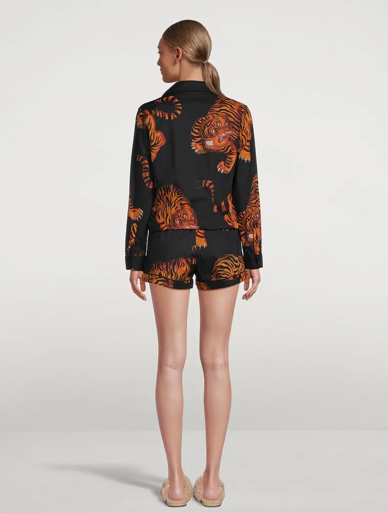 Signature Cotton Short Pajama Set Rayas Print