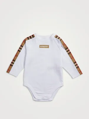 Cotton Onesie With Logo