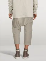 Nylon Cargo Cropped Pants