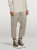 Nylon Cargo Cropped Pants