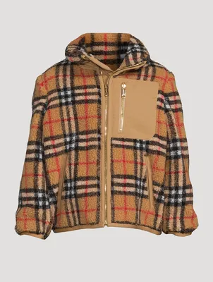 Vintage Check Fleece Zip Jacket