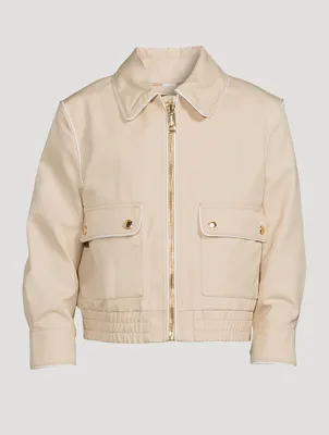 Thomas Bear Appliqué Cotton Jacket