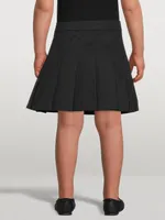 Thomas Bear Cotton Pleated Skirt