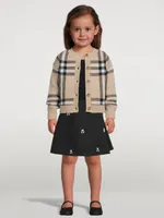 Thomas Bear Cotton Pleated Skirt