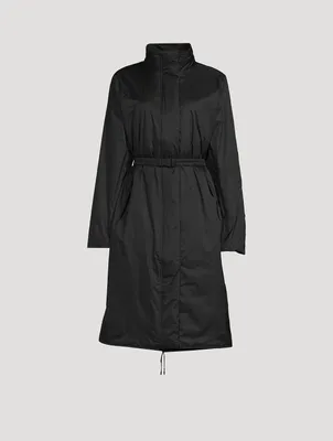 Long Padded Nylon Coat