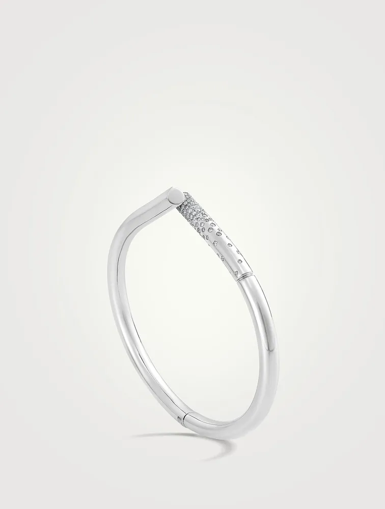 Oera 18K White Gold Bracelet With Diamonds