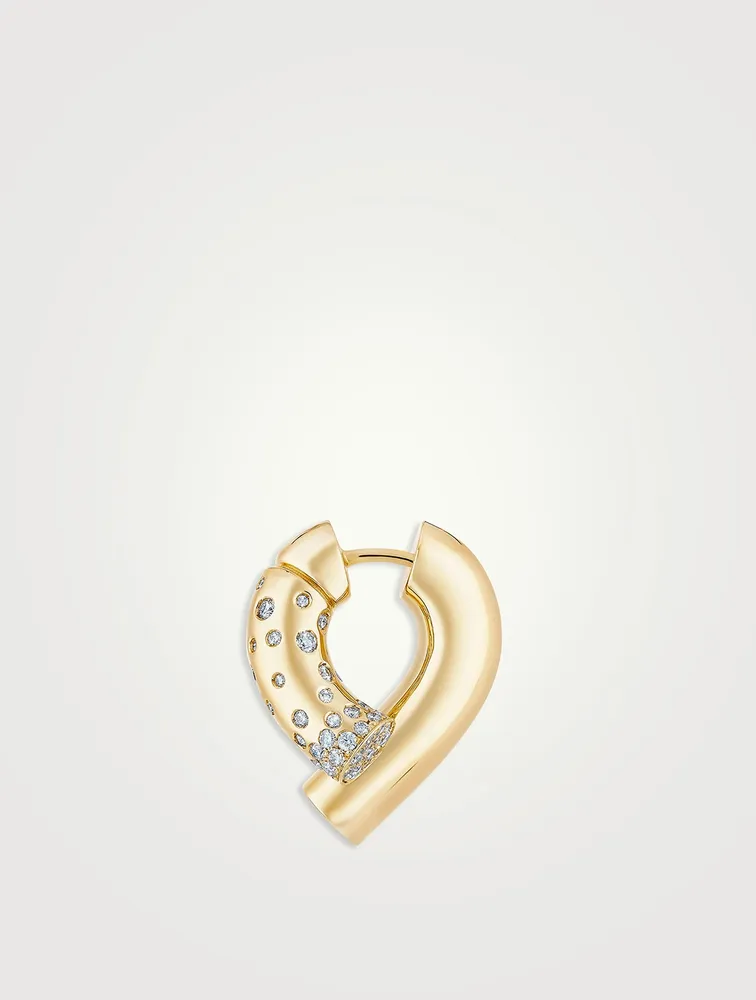 Oera 18K Gold Earrings With Diamonds