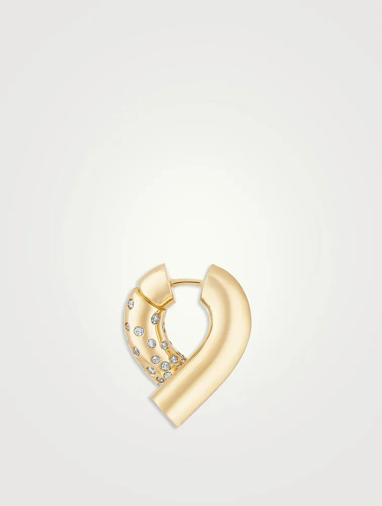Oera 18K Gold Earrings With Diamonds