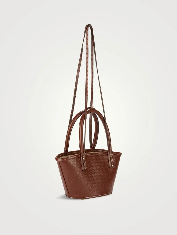 Le Petit Panier Soli Leather Basket Bag