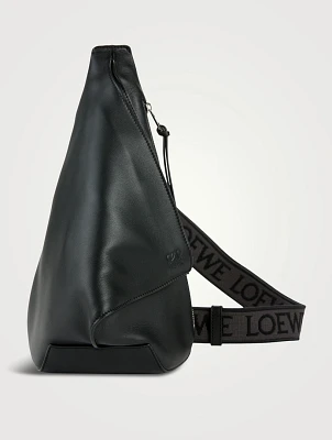 Anton Leather And Jacquard Sling Bag
