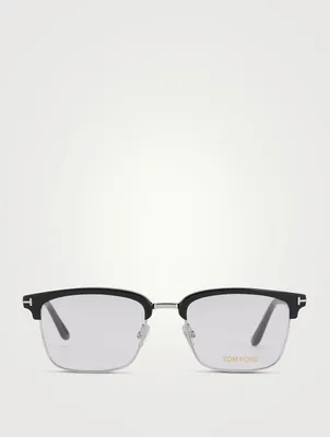 Square Optical Glasses With Blue Block Lenses