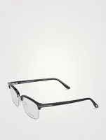 Square Optical Glasses With Blue Block Lenses