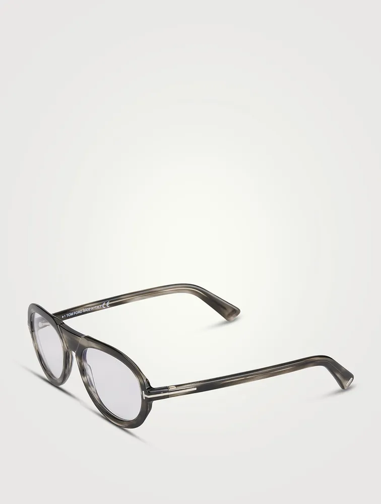 Aviator Optical Glasses With Blue Block Lenses