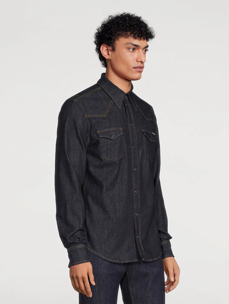 Stretch Denim Shirt