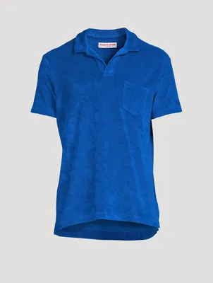 Terry Towelling Tailored Polo Shirt