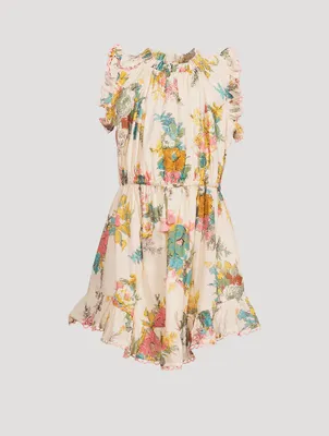 Clover Flip Dress Honey Peony Floral Print