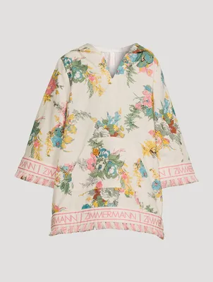 Clover Coverup Honey Peony Floral Print