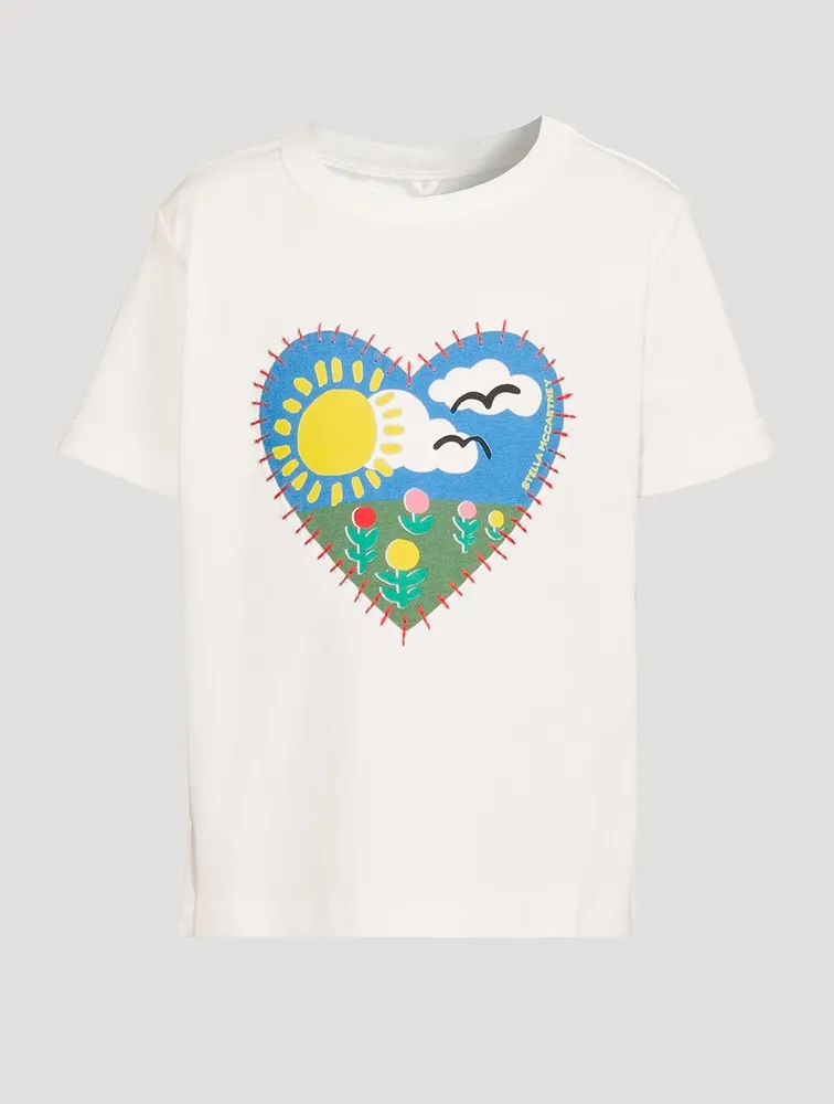 Heart Patch Print T-Shirt