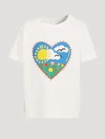Heart Patch Print T-Shirt
