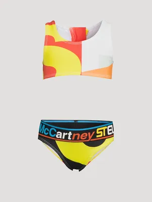 Sport Geometric Two-Piece Swimsuit