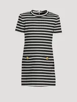 Kids Short-Sleeve Dress Striped Print