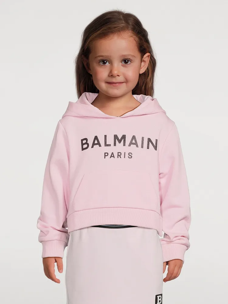 Kids Cotton Ombre Cropped Hoodie