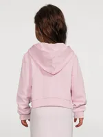 Kids Cotton Ombre Cropped Hoodie