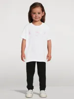 Kids Cotton T-Shirt With Ombre Logo