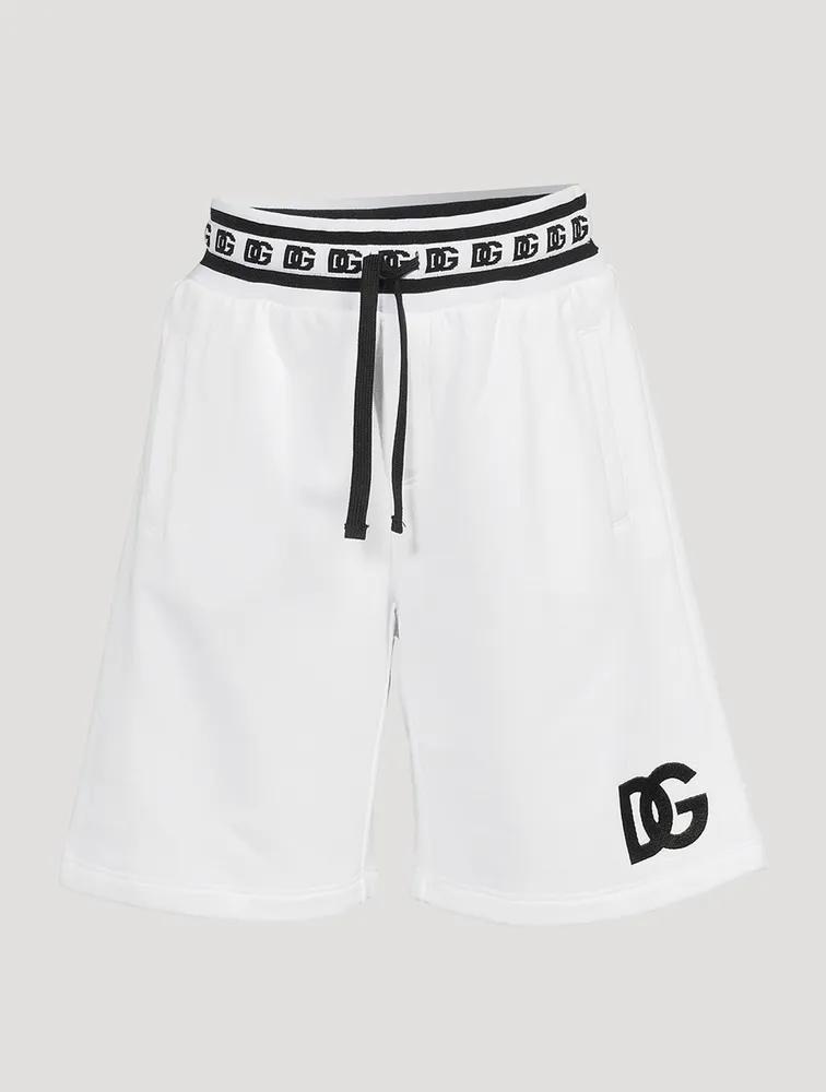 Jersey Shorts With Logo Embroidery