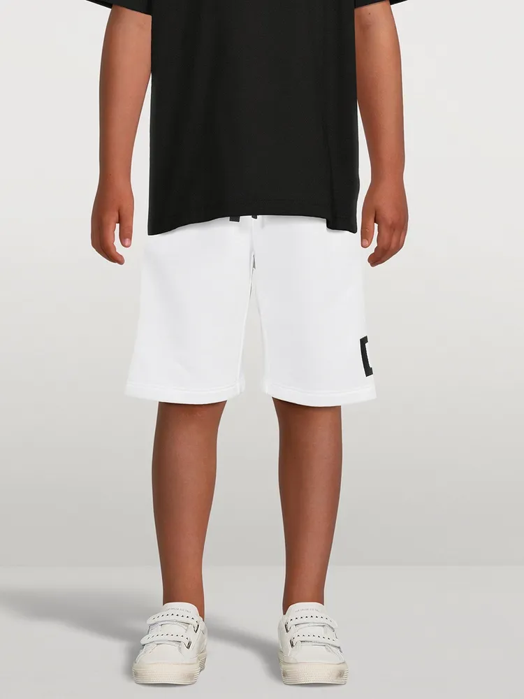 Jersey Shorts With Logo Embroidery