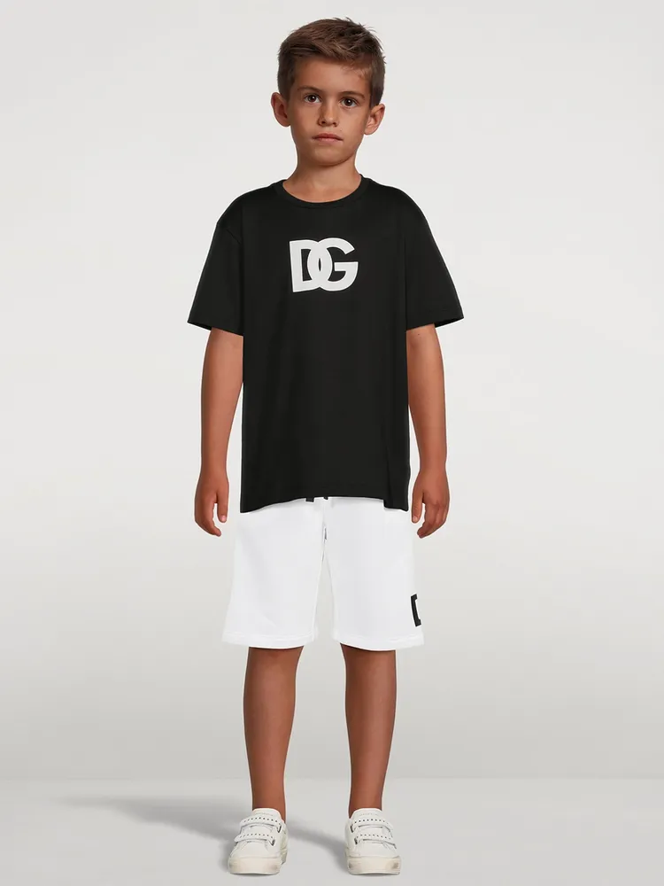 Jersey Shorts With Logo Embroidery