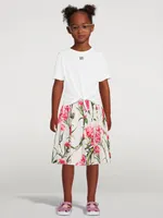 Cotton Poplin Skirt Carnation Print