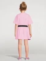 Cotton Stretch Short-Sleeve Dress