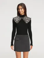 3D Jacquard Frill Collar