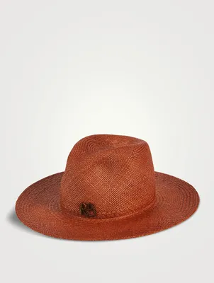 Monogram-Embellished Fedora Hat