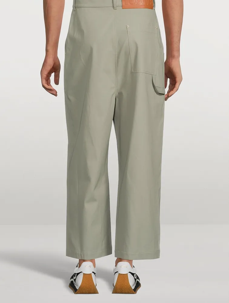 Cotton Wide-Leg Pants