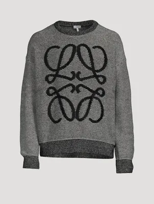 Anagram Wool Jacquard Sweater