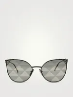 Symbole Cat Eye Triangle Lens Sunglasses