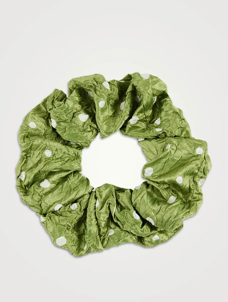 Crinkled Satin Scrunchie