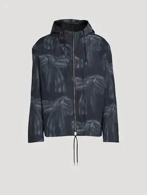 Nylon Printed Jacket With Hood
