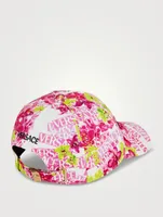 Logo Baseball Cap In Orchid Print