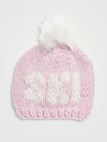 Wool Ski Toque With Removable Pom